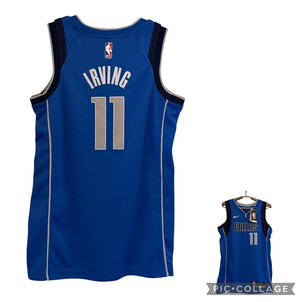 Dallas Mavericks Kyrie Irving Icon Edition Jersey Nike Blue Men Small DN2002-485